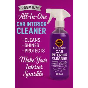 Car Interior Cleaner 200 ml – Deep Clean, Fresh Finish Pack of 2