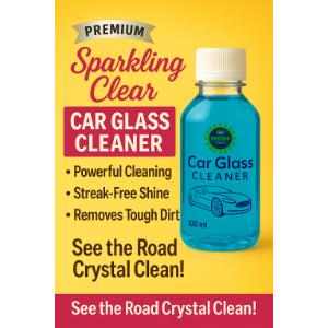 Car Glass Cleaner 100 ml – Streak-Free Shine for Clear Visibility Pack of 2