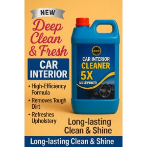 Car Interior Cleaner 5 LTR – Deep Clean & Fresh Shine