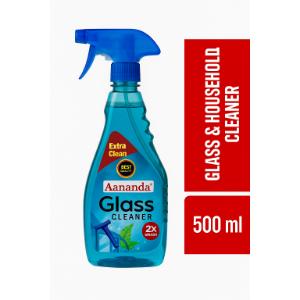 Aananda Glass Cleaner – 500 ML | Streak-Free Shine for Home & Office Pack of 2