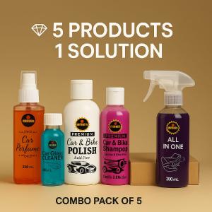 Car Combo Pack – 5 in 1 Ultimate Cleaning Solution
